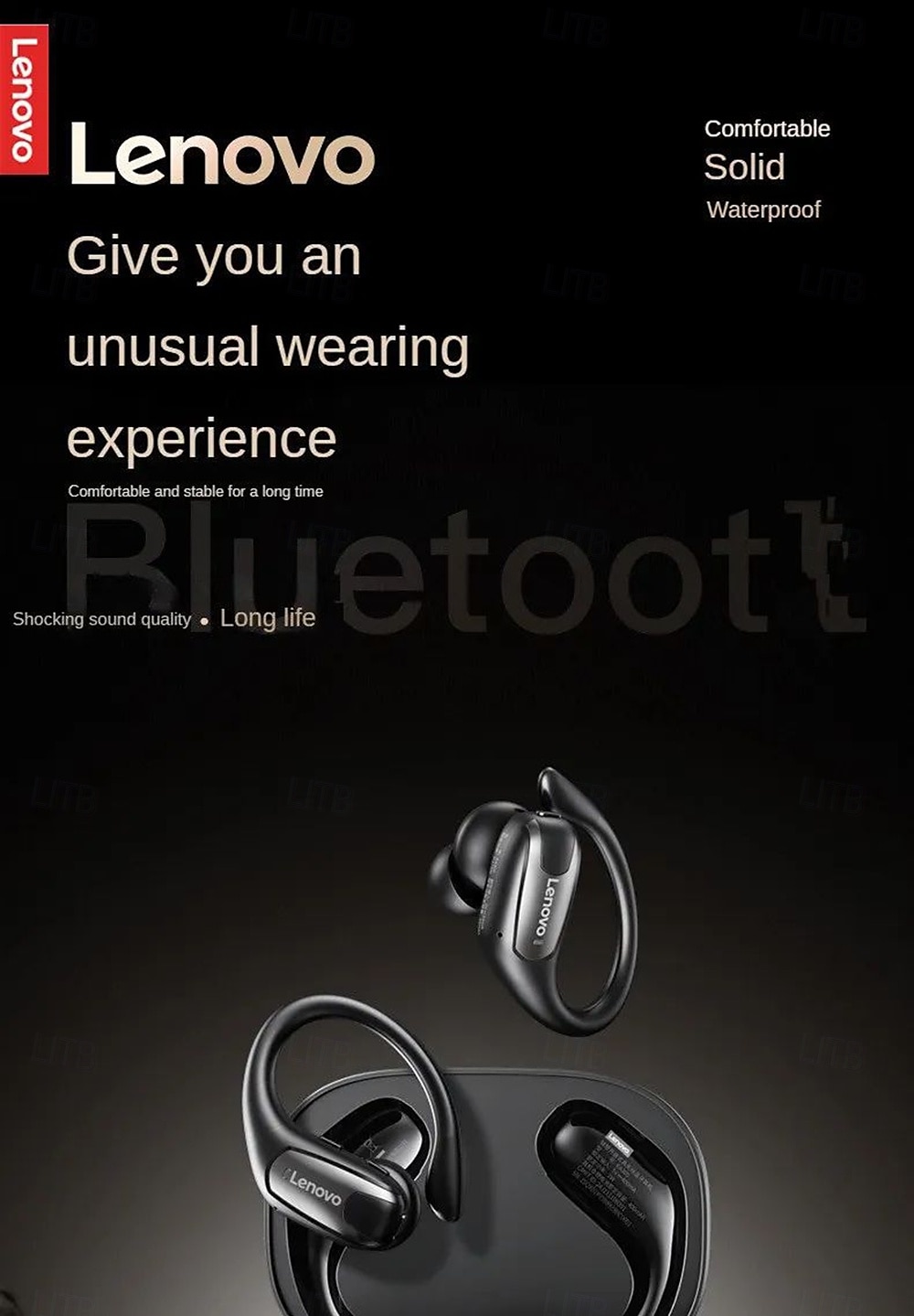 NEW Lenovo EA305 TWS Sports Earphones Bluetooth 5.4 Dual Mode Wireless Earphones Waterproof HiFi Stereo Noise Cancelling Earbuds 2025 - $33.99 –P1