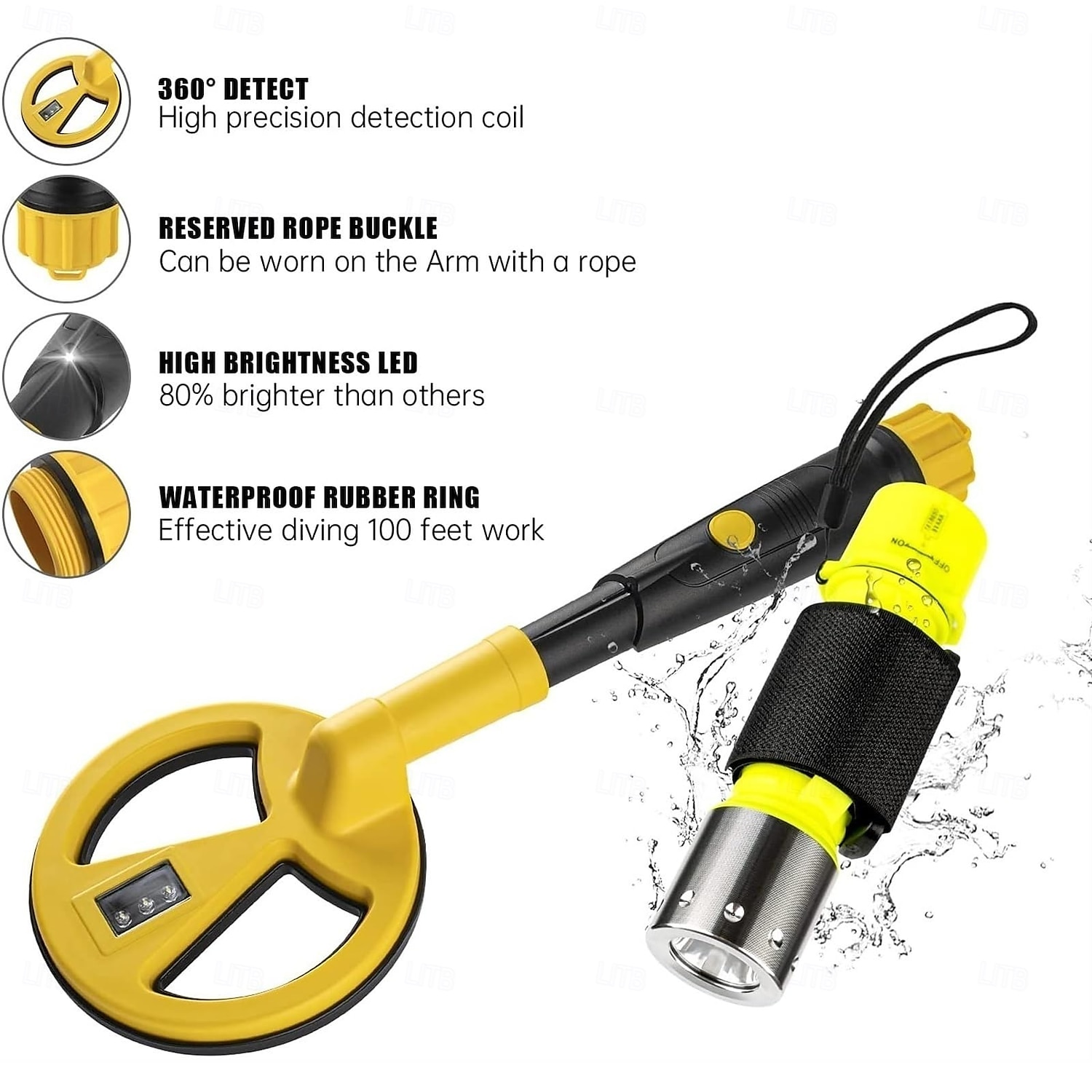 metal detector subacqueo portatile md-780 - ispezione di sicurezza & metropolitana del 2025 a $736.19 –P9