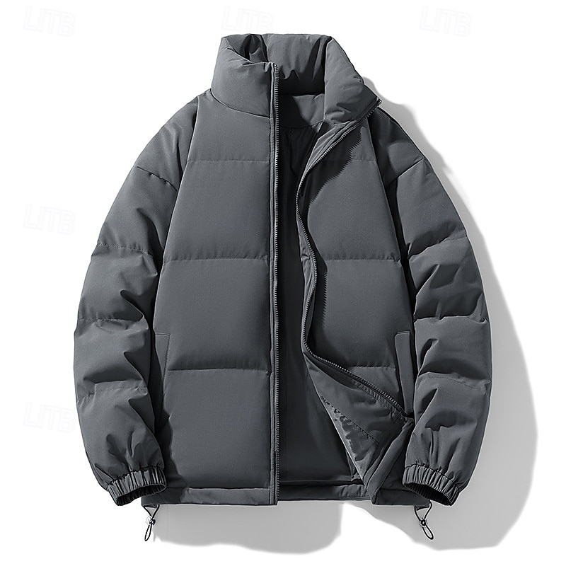 Herr Dam Pufferjacka Vinterjacka Utomhus Termisk Varm Vandringskläder Vandringskläder Vinter Överdelar Camping / vandring / grottforskning Resa Mörkgrå Mörkrosa Svart 2025 - $29.99 –P3