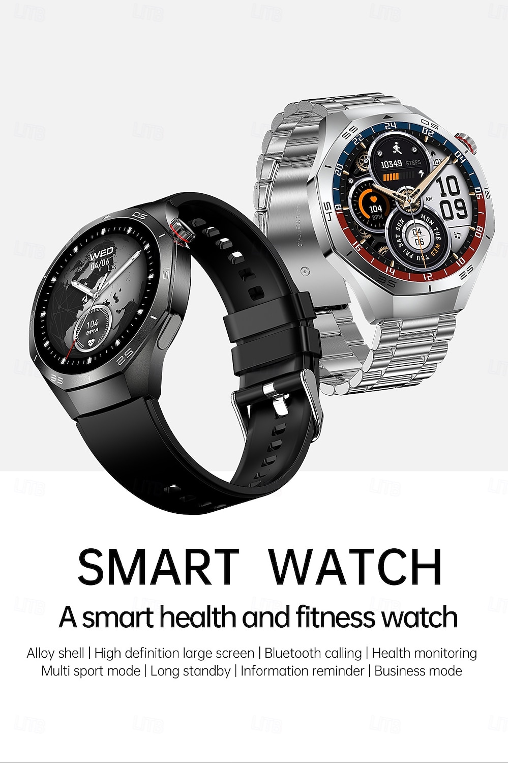 HW95 Smart Watch Men 1.53 inch AMOLED HD Display Sports Health Tracker Waterproof Bluetooth Call Smartwatch 2025 - $39.99 –P1