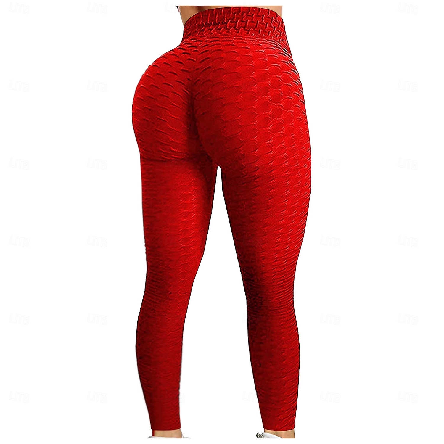 Mulheres Leggings Scrunch Butt Bootcut Butt Lift Compressão abdominal Corrida Ginástica Ioga Meia-calça Côr Sólida Cor Sólida Preto Branco Rosa claro Elastano Esportes Roupas Esportivas Com Stretch de 2025 por $12.99 –P8