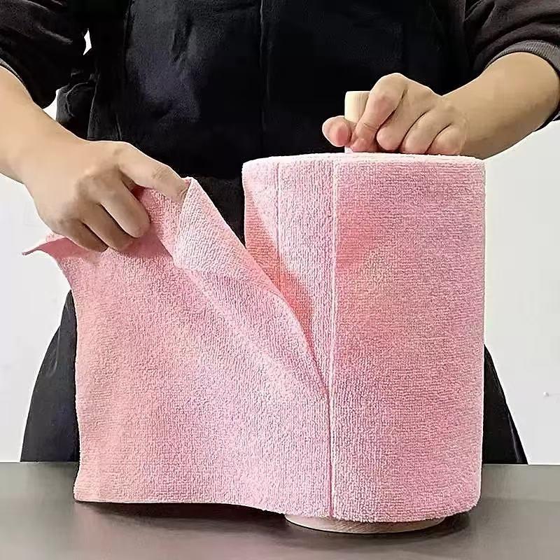 2 rotoli / 40 pezzi di salviette detergenti in microfibra riutilizzabili, strofinacci da cucina multiuso, strofinacci intrecciati, panni per la pulizia della casa ecologici per soggiorno, camera da del 2025 a $21.99 –P1