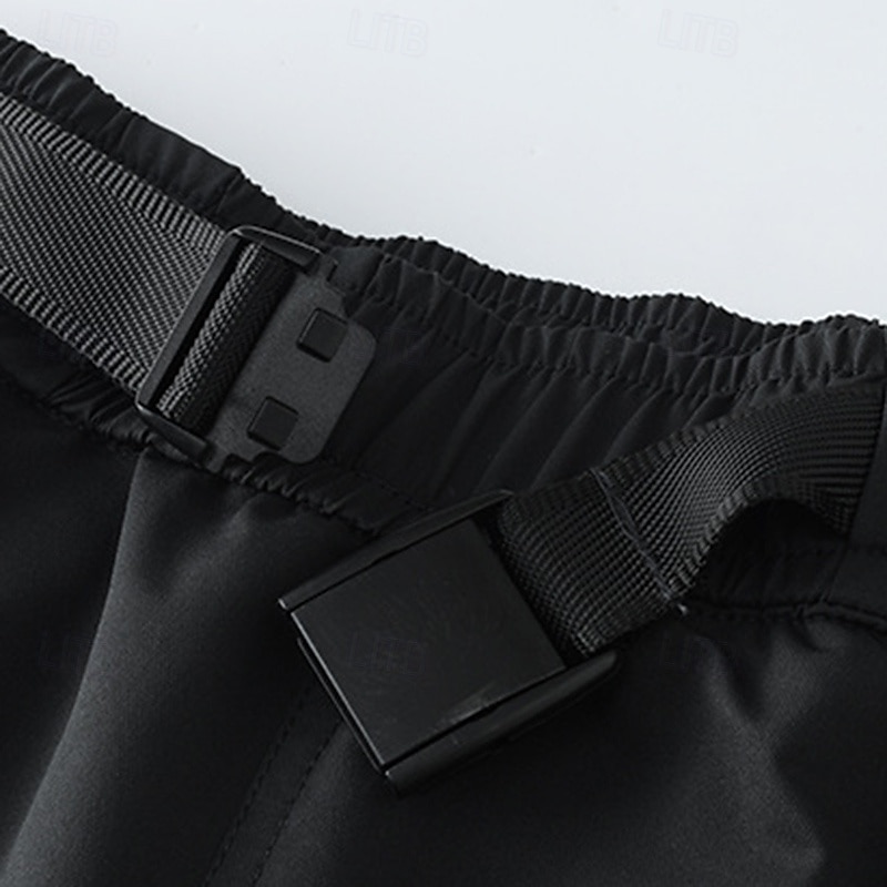 Herren Cargohosen Wanderhosen Regenhose zum Wandern Wasserdichte Hosen Winter Außen Normale Passform Wasserdicht Winddicht Unterteile Tasche Dunkelgrau Schwarz Camping / Wandern Laufen XS S M L XL 2025 - $39.99 –P8