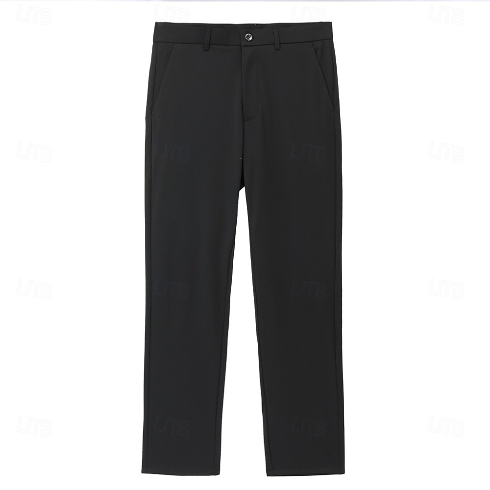 A bărbaților Nuntă Petrecere Costume Negru+Alb Oficial Picior de vară Fit adaptat Set 3 piese Un singur rând, un nasture 2025 - $150.99 –P2