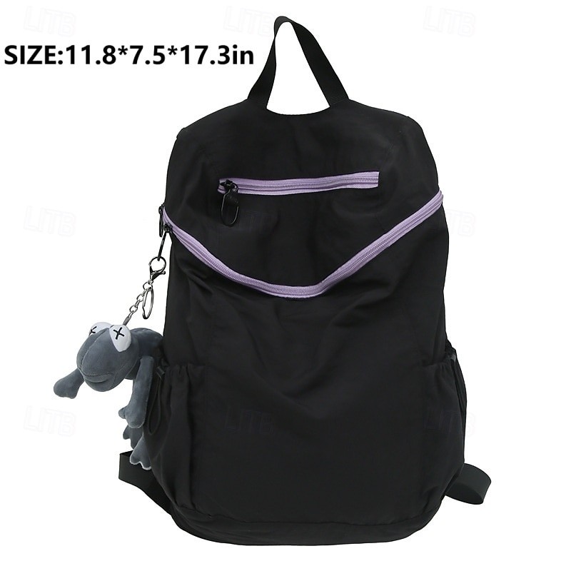 Homme Femmes Sac à Dos Cartable Sac à Dos Fonctionnel Sac à dos scolaire École Quotidien Camping & Randonnée Nylon Réglable Grande capacité Imperméable Fermeture éclair Noir Rose Claire Vert de 2025 ? $32.99 –P3