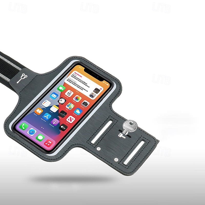 Чехол-браслет Беговая повязка Держатель для iPhone для Марафон Бег Спортивные сумки Сенсорный дисплей Защита от влаги Светоотражающая лента Tactel Муж. Жен. Сумка для бега 2025 - $10.49 –P6
