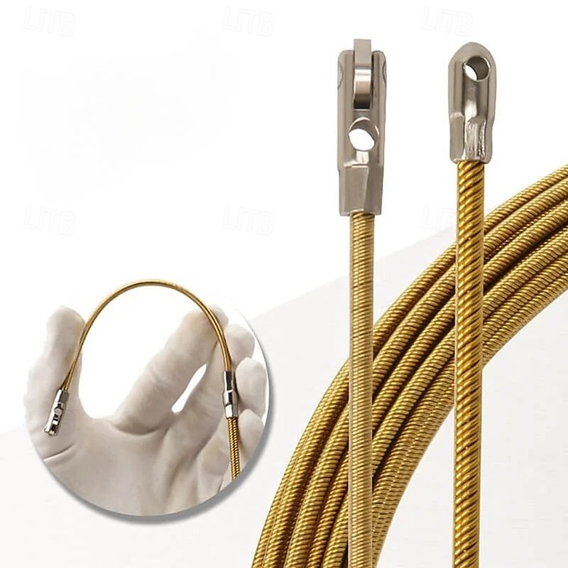 Dispositif universel d'enfilage de fil, outil d'extraction de câble d'électricien, enfileur de fil pour conduits et canaux muraux, guide-fil en acier durable pour l'installation de câbles électriques de 2025 ? $12.99 –P6