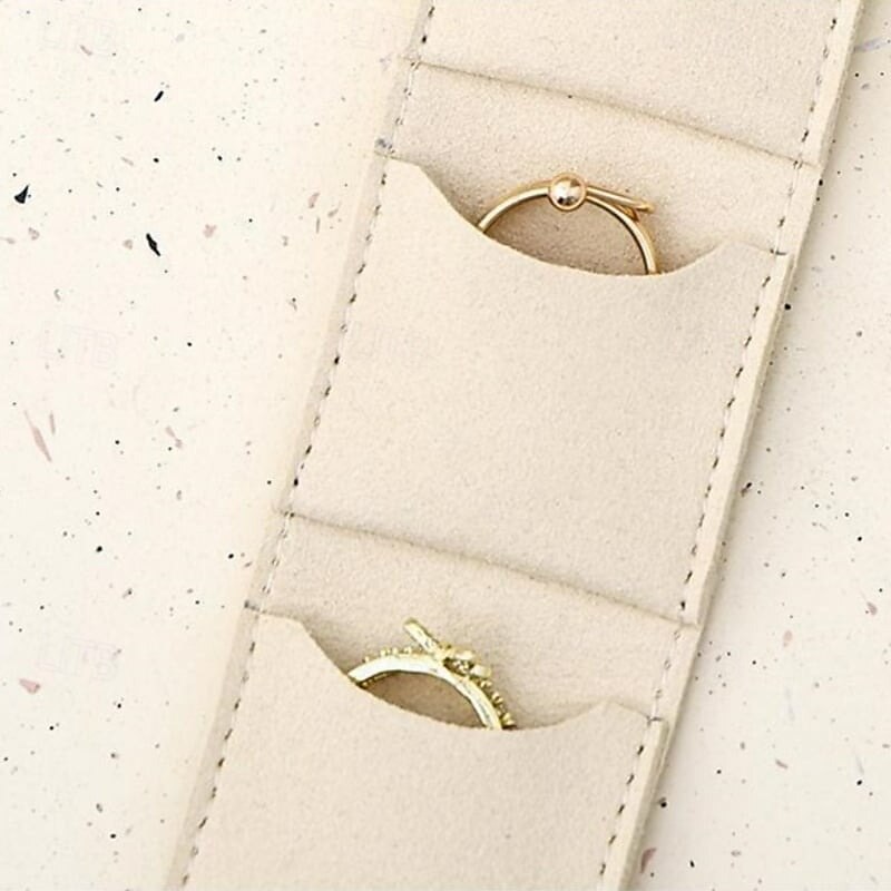Mini sac à bijoux de voyage, pochette portable à fermeture éclair pour bagues, boucles d'oreilles, colliers, étui de rangement compact pour femmes et filles, rangement d'accessoires de voyage en plein de 2025 ? $9.99 –P4