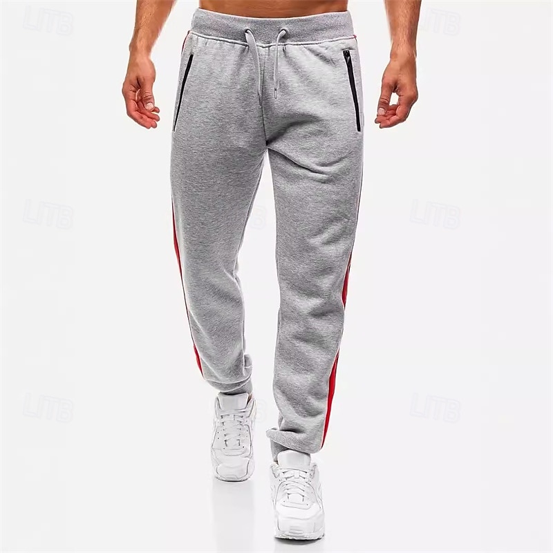 Męskie Spodnie dresowe Uprawiający jogging Spodnie Kieszeń Elastyczny pas Ściągana na sznurek Kolorowy blok Komfort Sporty na świeżym powietrzu Codzienny Moda Codzienny Czarny Jasnoszary Średnio 2026 - $18.99 –P7