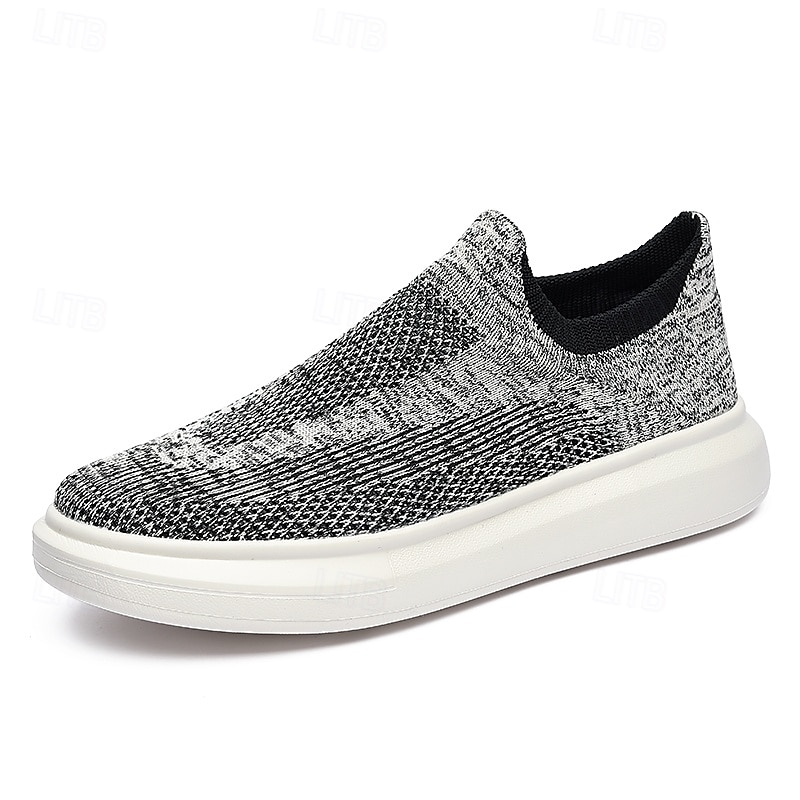 Men's Slip-On Knit Walking Sneakers – Lightweight Breathable Casual Shoes for Travel, Gym & Daily Wear 2026 - $42.99 –P1
