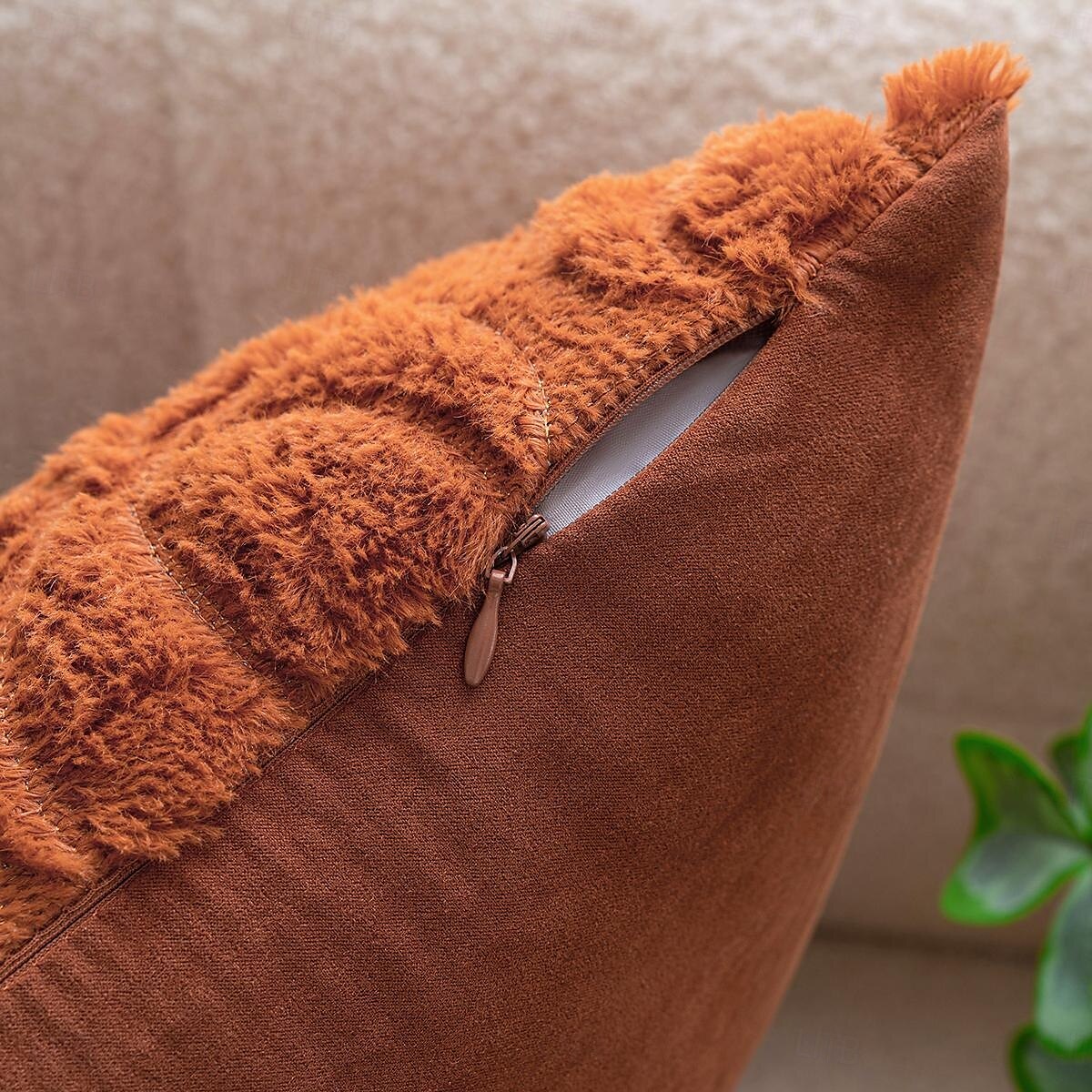 1 housse de coussin d'Halloween, motif citrouille de Thanksgiving, style bohème décontracté, fermeture éclair carrée, classique et traditionnel de 2025 ? $15.99 –P4