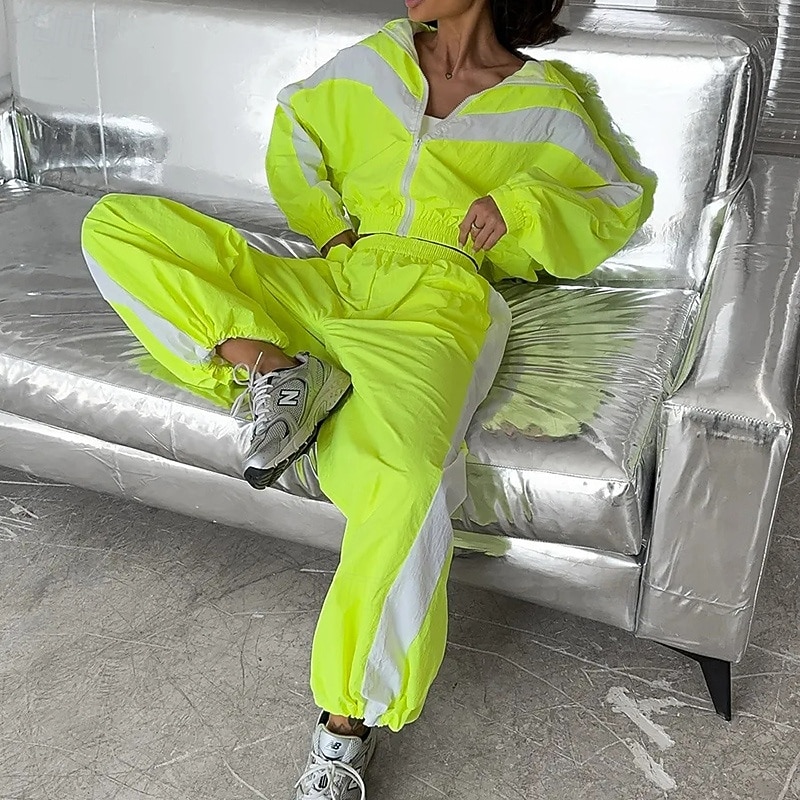 نسائي بدلة رياضية بنطلونات بنطلون رياضي رباط جيب ألوان متناوبة أطقم ملابس رياضية الربيع أسود أحمر الصالة الرياضية تدريب ركض خصر عالي ضد الهواء خفة الوزن رطوبة فتل كم طويل رياضة ألبسة رياضية مرن نسبياً 2026 - $47.99 –P16