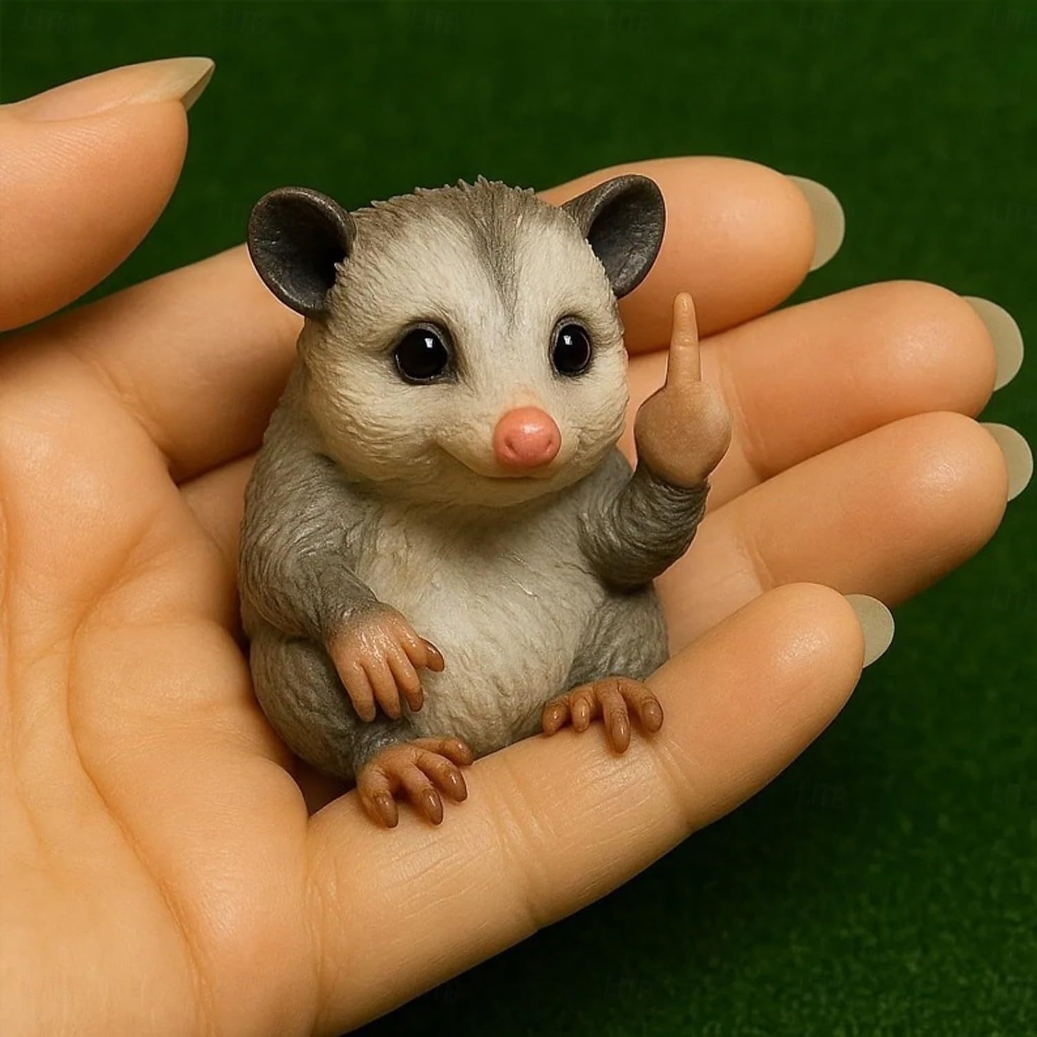 Funny Middle Finger Animal Resin Statue 8*6*6cm, Novelty Garden Figurine for Desk, Tabletop, Yard or Shelf Decoration 2025 - $13.99 –P4