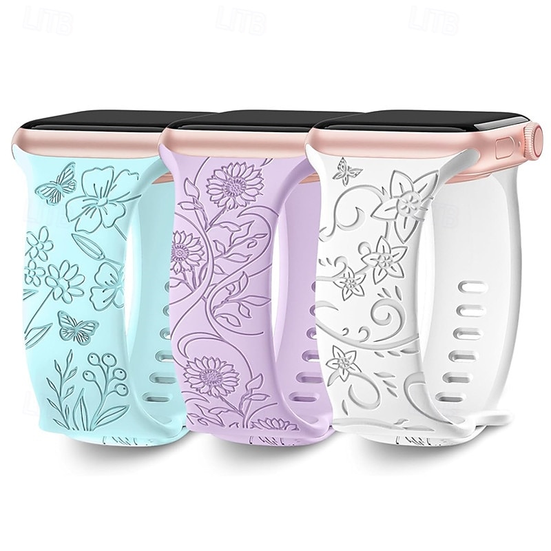 Совместим с Ремешок для часов Apple Watch 38мм 40мм 41мм 42мм 44мм 45мм 49мм Регулируется силиконовый Сменный ремешок для часов для iwatch Ultra 2 Series 9 8 7 SE 6 5 4 3 2 1 2025 - $15.99 –P6