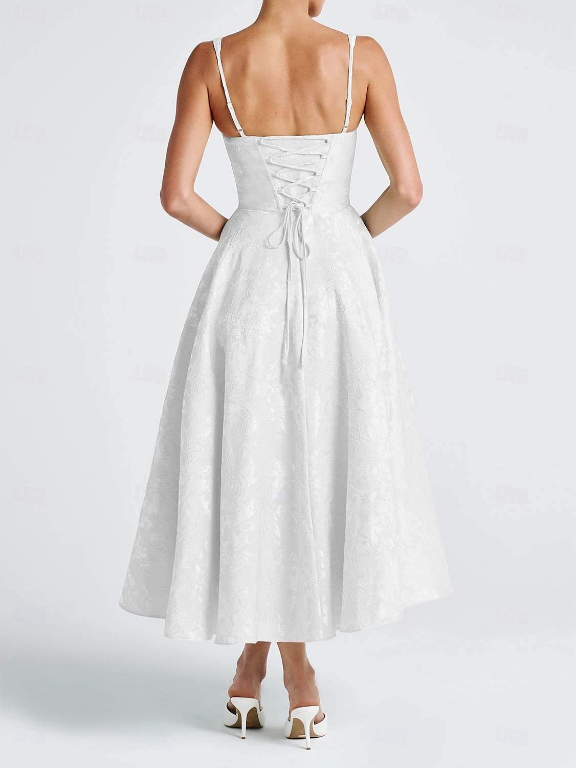Retró 1950-es Rockabilly Déli Koktélruha Swing ruha Flare ruha Fűző Fit and Flare Virágos Jacquardszövet Női Valentin nap Álarcos mulatság Estély Hazaérkezés Retro témájú buli Felnőttek Ruha Tavaszi 2025 - $53.99 –P11