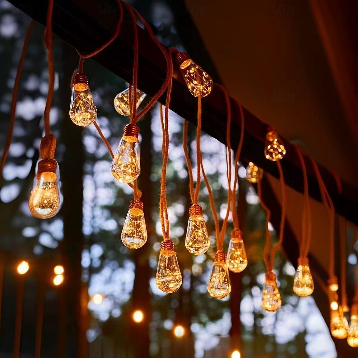 Solar Outdoor Camping Light Bulb Fairy String Light 8m 16LED Waterproof Wedding Party Atmosphere Landscape Light Home Garden Balcony Fence Tree Christmas Decoration 2025 - $53.99 –P2