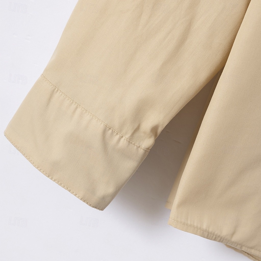 Men's Shirt Dress Shirt Button Down Shirt Non Iron Shirt Button Up Shirt Color Block Wedding Daily Light Blue Black White Light Green Long Sleeve Collar Spring &  Fall All Seasons Clothing Apparel 2025 - $25.99 –P13