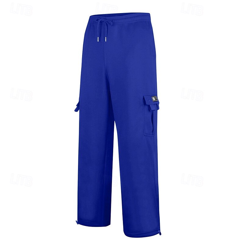 Hombre Pantalones deportivos Pantalones de Deporte Pantalones Pantalones deportivos tipo cargo Pantalones Cortos Bolsillo Cintura elástica Correa Plano Comodidad Deporte Diario Moda Casual Negro 2026 - $18.99 –P4