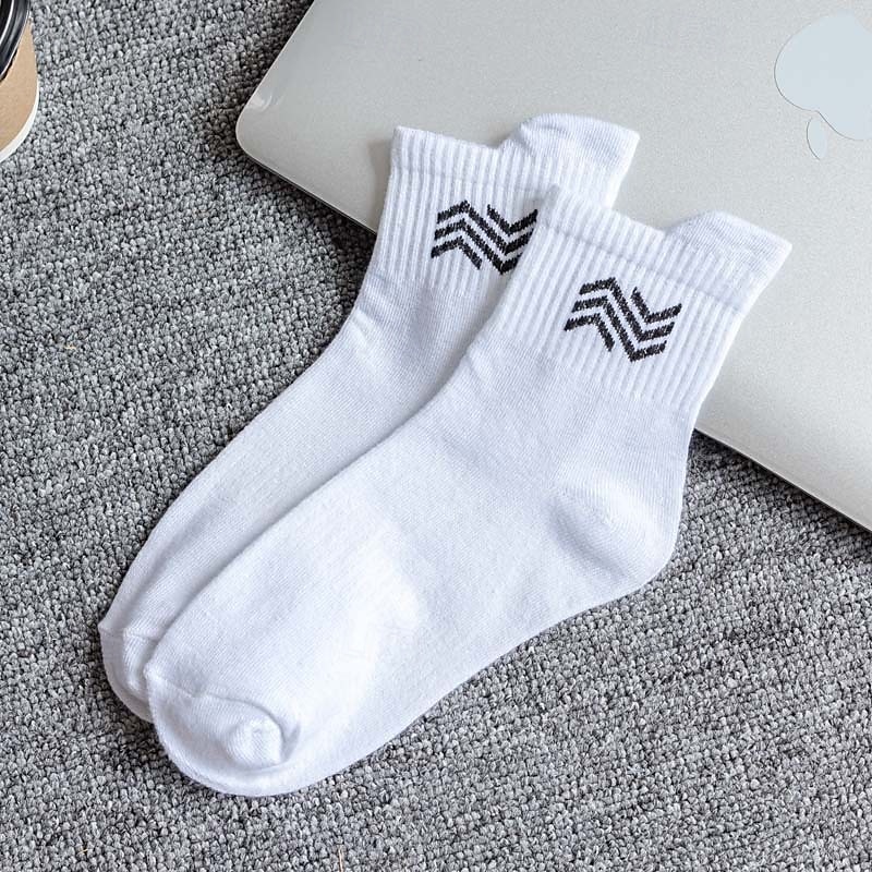 Per uomo 5 Paia Pacchi Multipli Calzini Calzini da Corsa Calzini Casual Nero Bianco Colore Semplice Linea Vacanza Sport & Outdoor Quotidiano Base Medio Primavera Autunno Moda Casual del 2025 a $5.49 –P7