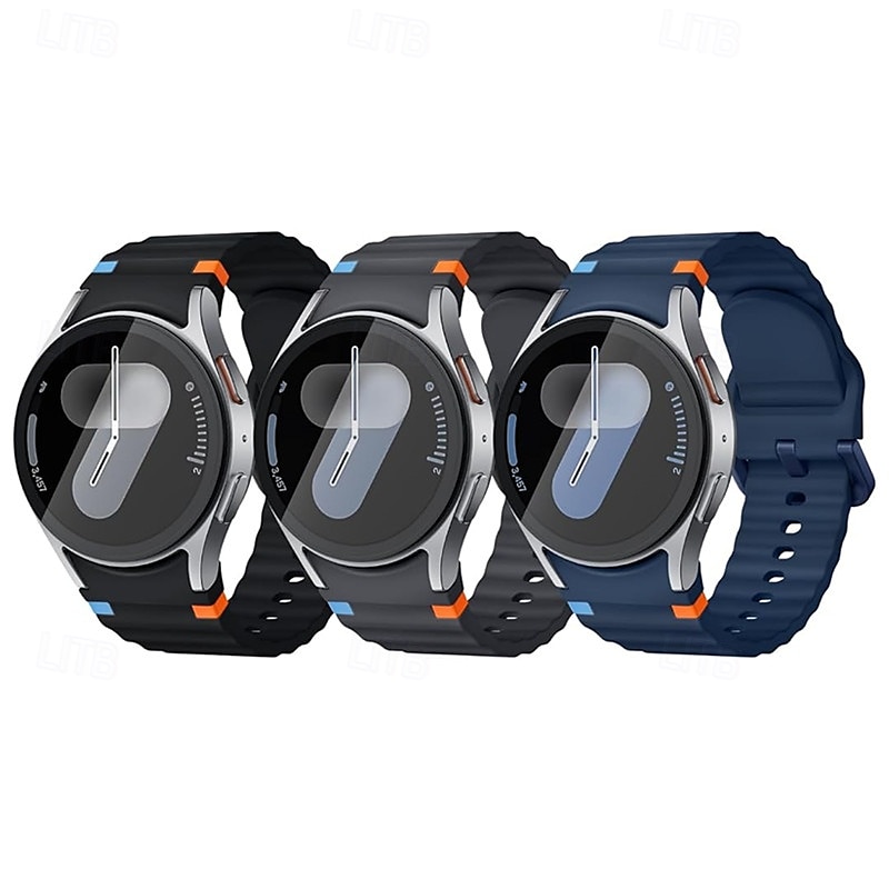 Pacote com 6 Pulseiras de Relógio para Samsung Galaxy Watch 7/6/5/4  40/44mm, Watch 5 Pro 45mm, Watch 6 Classic 43/47mm, Watch 4 Classic 42/46mm Silicone Substituição Alça Fofo Pulseira Esportiva de 2025 por $21.99 –P6