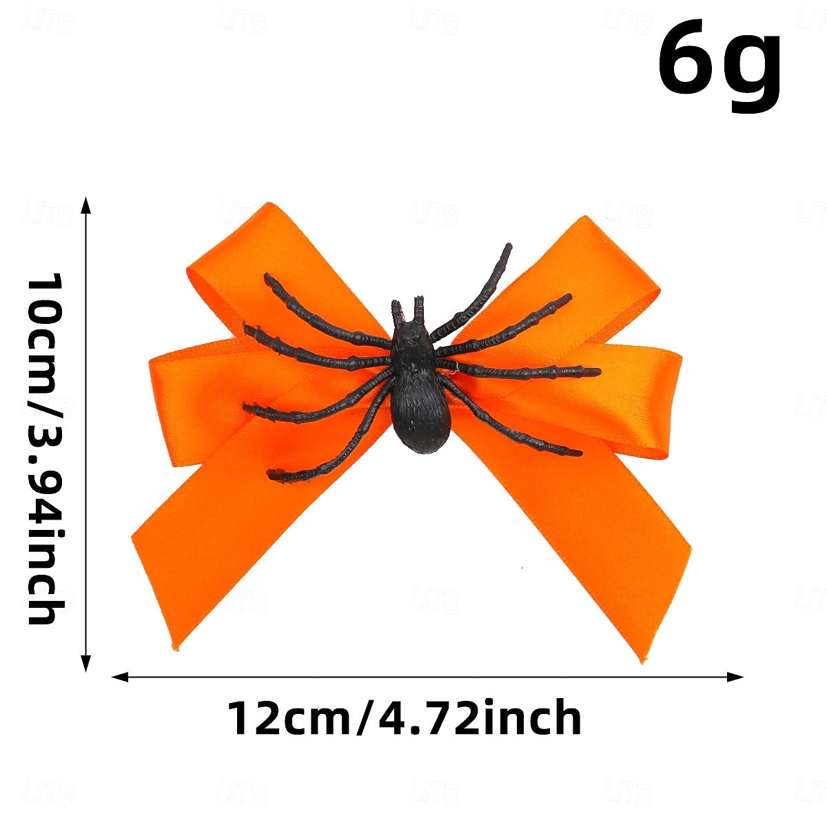 Halloweenská sponka do vlasů s pavoučí mašlí, roztomilý a originální vlasový doplněk pro kostým, sponka s ofinou na bok pro dívky a na párty. 2025 - $4.99 –P9