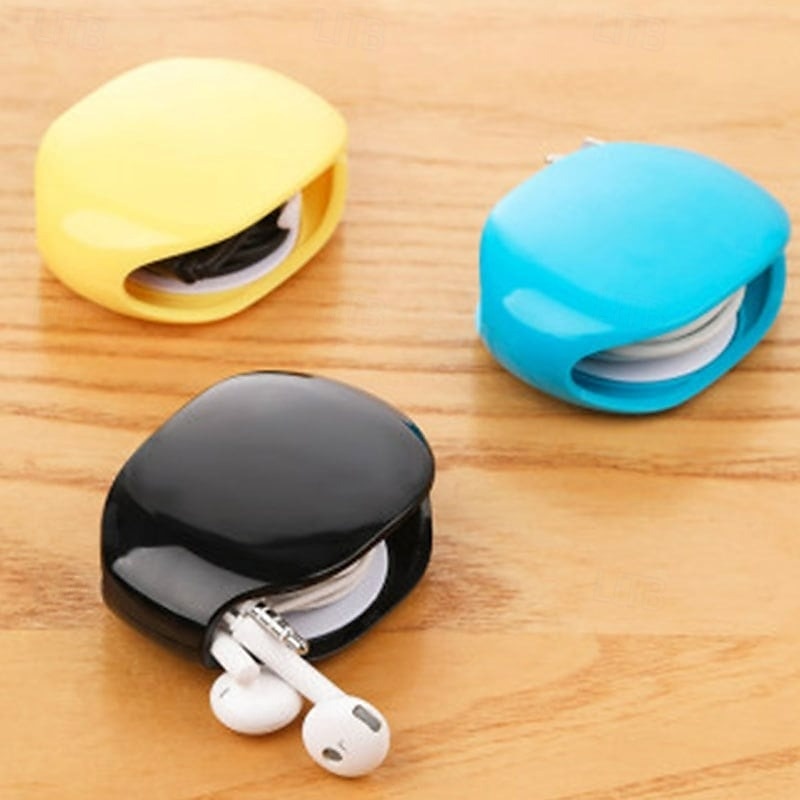 Automatic Cord Reel Retractable Cable Organizer Cord Winder Earphone Data Charging Cable Storage Box Convenient Tidy Wire Management for Home Office Use 2025 - $6.99 –P3
