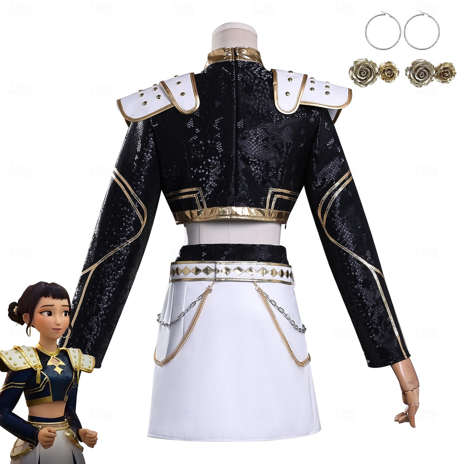 KPop-Dämonenjäger Zoey Dämonenjäger Hunttrix Kostüm Festkleidung Virtuelles Idol Film Cosplay for Damen Erwachsene Halloween Karneval Leistung Comic-Konzert Anime Expo 2025 - $106.99 –P2