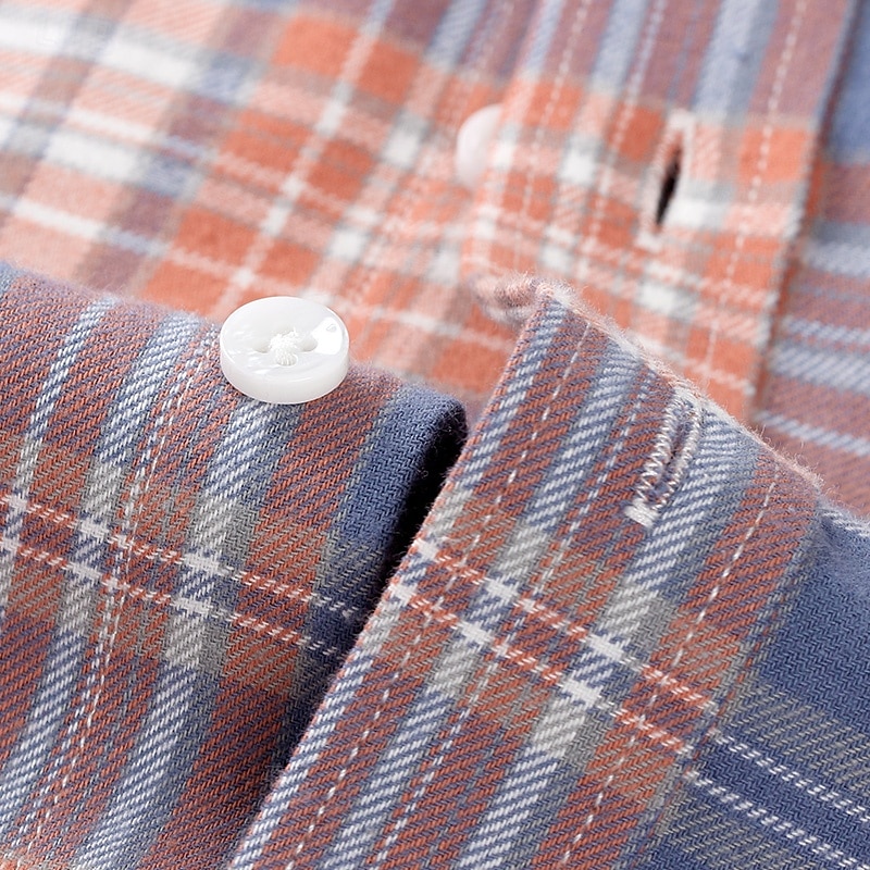 Men's Shirt Dress Shirt Collared Shirt Button Up Shirt Plaid / Striped / Chevron / Round Daily Wear Corporate Clothing White+khaki Pink Wine Navy Blue Long Sleeve Shirt Collar All Seasons Clothing 2026 - $36.99 –P6
