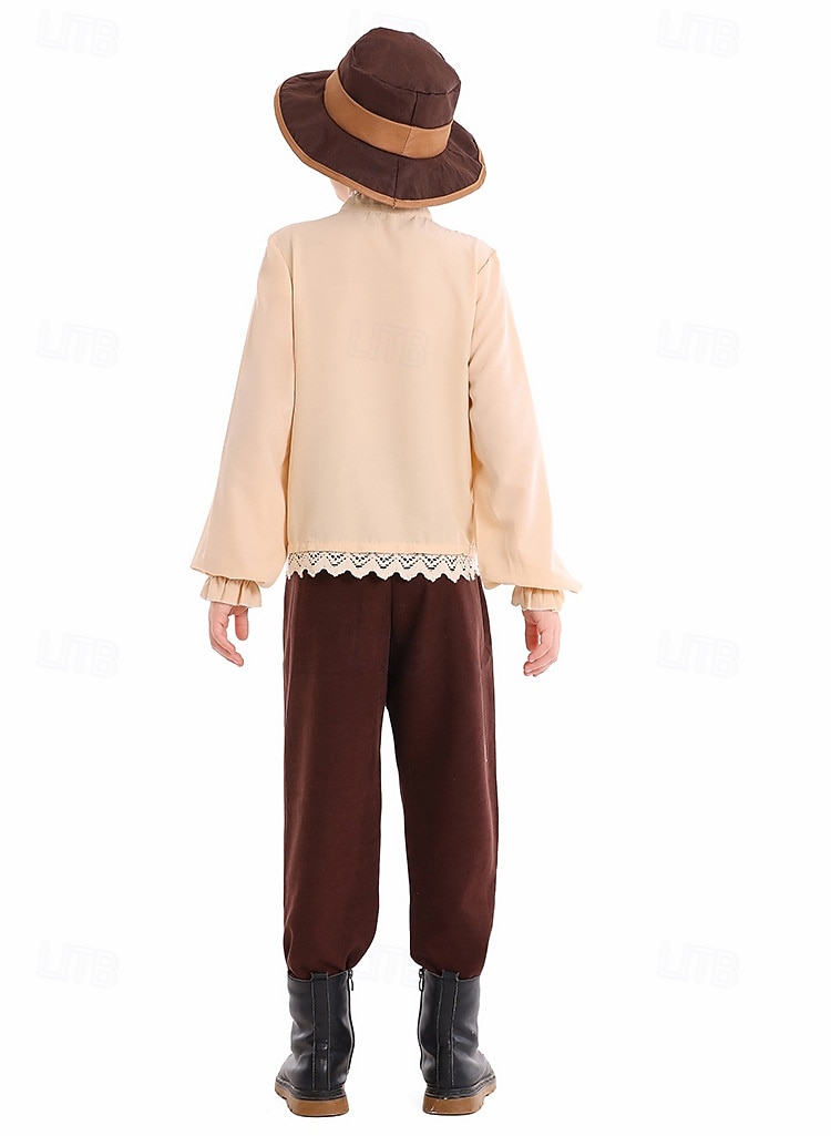 Märchen Dorfjunge Pionier Cosplay Kostüm Outfits Märchenfiguren Cosplay for Jungen Kinder Halloween Karneval Leistung Pädagogisches Ankleiden Verkleidung für Schulveranstaltungen 2026 - $44.99 –P7
