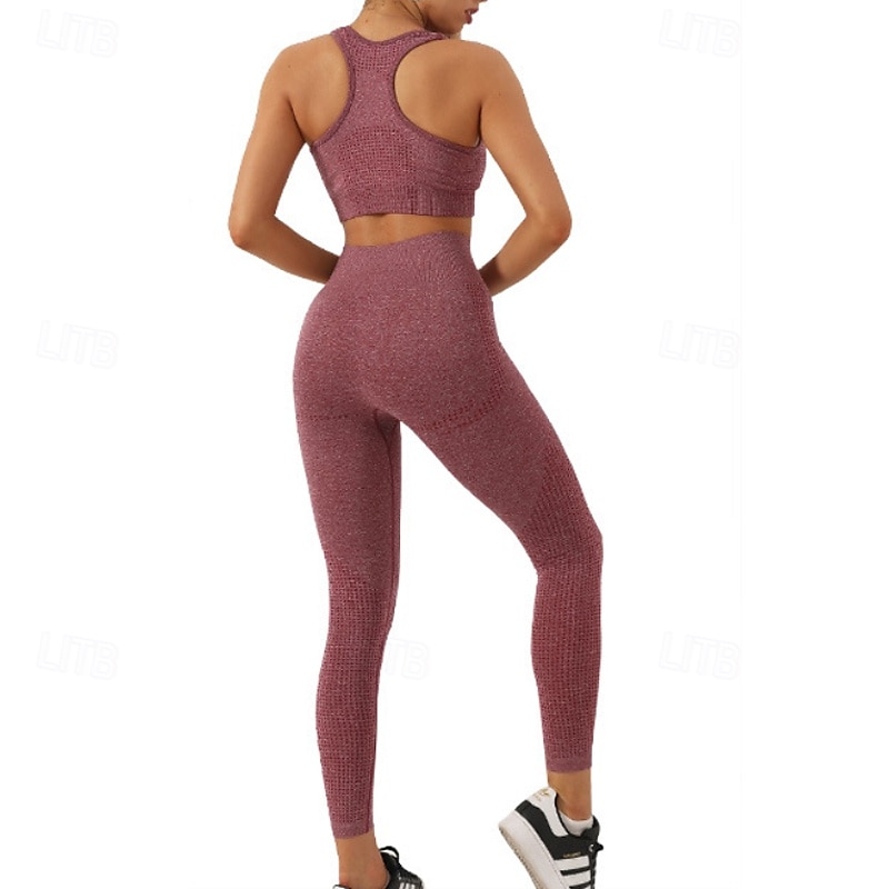 Mulheres Macacão de ioga com franzido Moletom de ioga Trajes de lazer Outono Côr Sólida Conjuntos Cinzento Escuro Preto Treino de Ginástica Cintura Alta Esticar Respirável Manga Longa Esporte Roupas de 2025 por $46.99 –P4