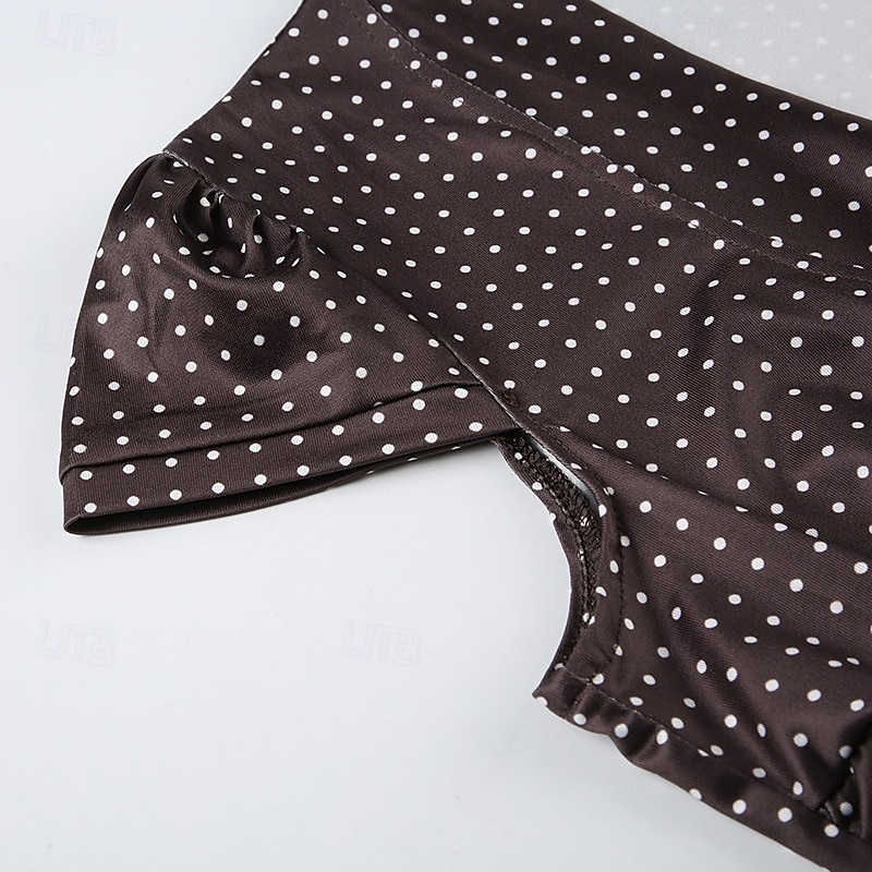 Retró 1950-es Rockabilly Blúz / Ing Pöttyös Jelmez Női Vakáció Alkalmi / Napi Felnőttek Blúz Tavaszi nyár 2025 - $27.99 –P5