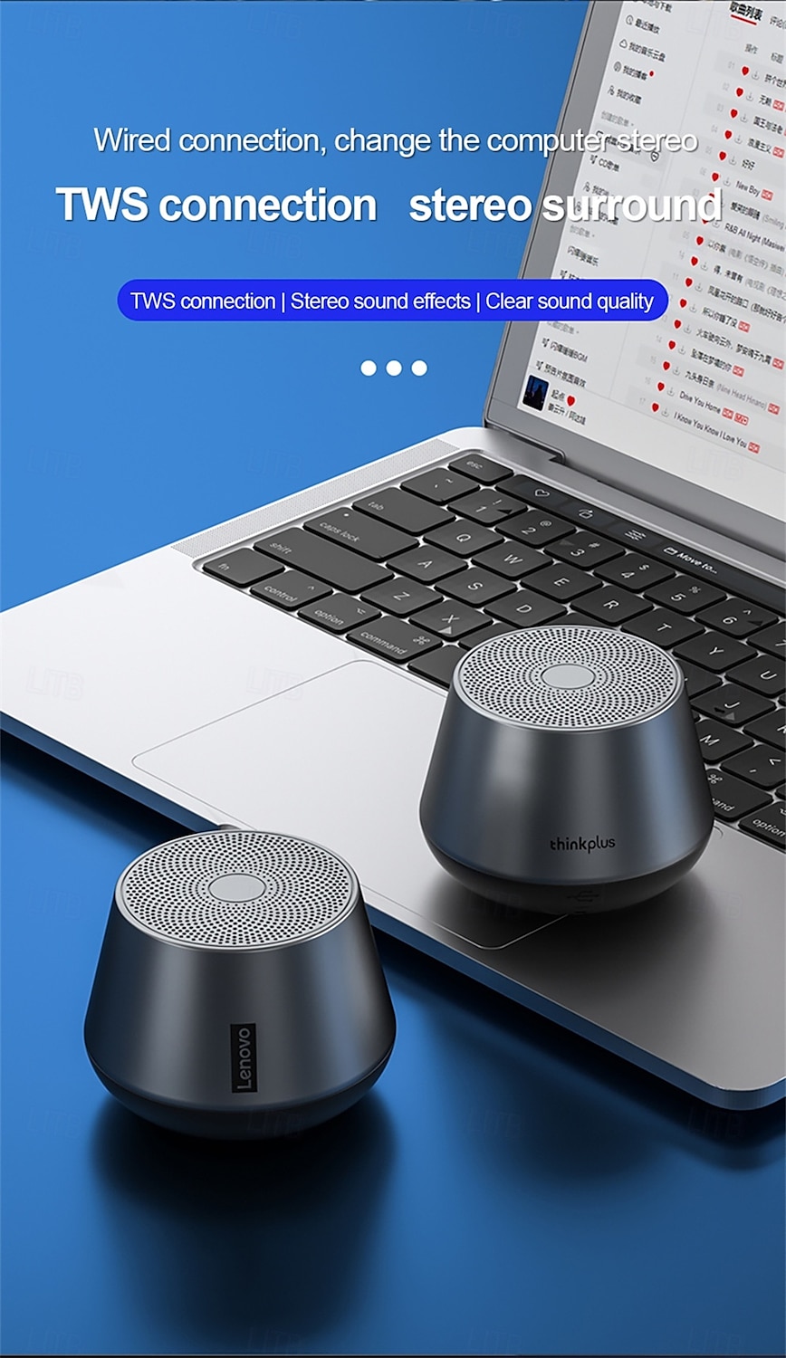 Lenovo Lenovo Thinkplus K3 Pro Bluetooth Speaker Bluetooth Stereogeluid Draadloze luidsprekers Booming basgeluid Spreker Voor PC 2025 - $19.99 –P7