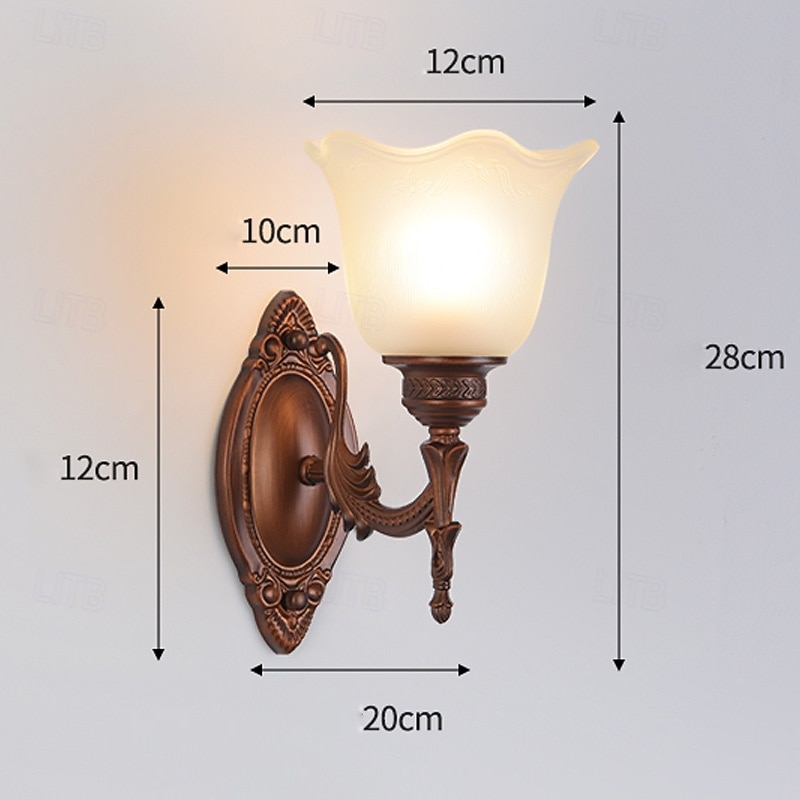 aplice de perete, corpuri de iluminat moderne de perete, aplice de perete în stil rustic cu abajur din sticlă transparentă, aplice pentru living, dormitor, scară, baie, hol 110-240v 2025 - $109.99 –P4