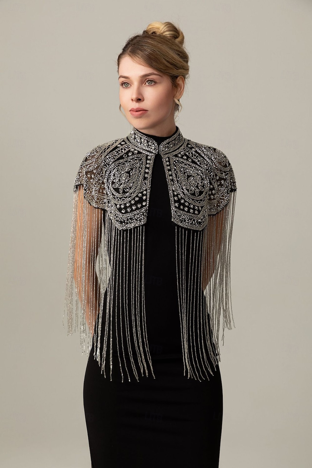 Retró Ordító 20-as évek 1920-as évek Pelerin / köpeny Wrap Kendők A nagy Gatsby Flapper lány Flitter Rojt Női Karácsony Mindszentek napja Farsang Esküvő Estély Álarcos mulatság Felnőttek Kendő 2025 - $71.99 –P4
