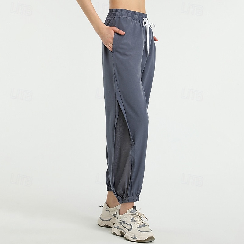 Mujer pantalones deportivos Pantalones cargo para exteriores Con bolsillos Alta cintura Gimnasio Voleibol Rutina de ejercicio Prendas de abajo Color sólido Negro Rosa Gris Deportes Ropa de Deporte 2025 - $23.99 –P4