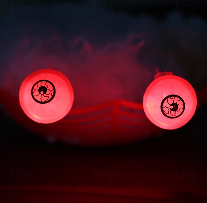 Lot de 2 araignées lumineuses et 2 globes oculaires lumineux pour Halloween, décoration d'ambiance de fête intérieure, lumière d'ornement, lumière d'horreur et d'atmosphère étrange de 2025 ? $15.99 –P13