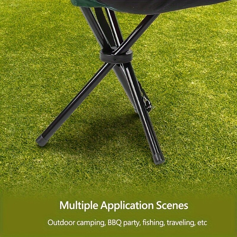 1 sgabello pieghevole da campeggio da viaggio, sedia portatile da esterno, sedia da pesca, adatto per campeggio, pesca, escursionismo, giardinaggio e spiaggia, per dipingere di verde del 2025 a $20.99 –P5