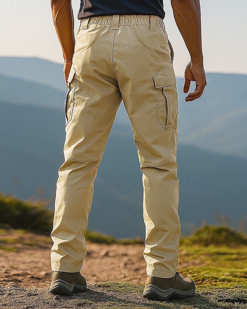 Herren Cargohosen Wanderhosen Außen Normale Passform Wasserdicht Winddicht Leicht Unterteile Tasche Schwarz Armeegrün Camping / Wandern Laufen M L XL XXL XXXL 2025 - $26.99 –P2