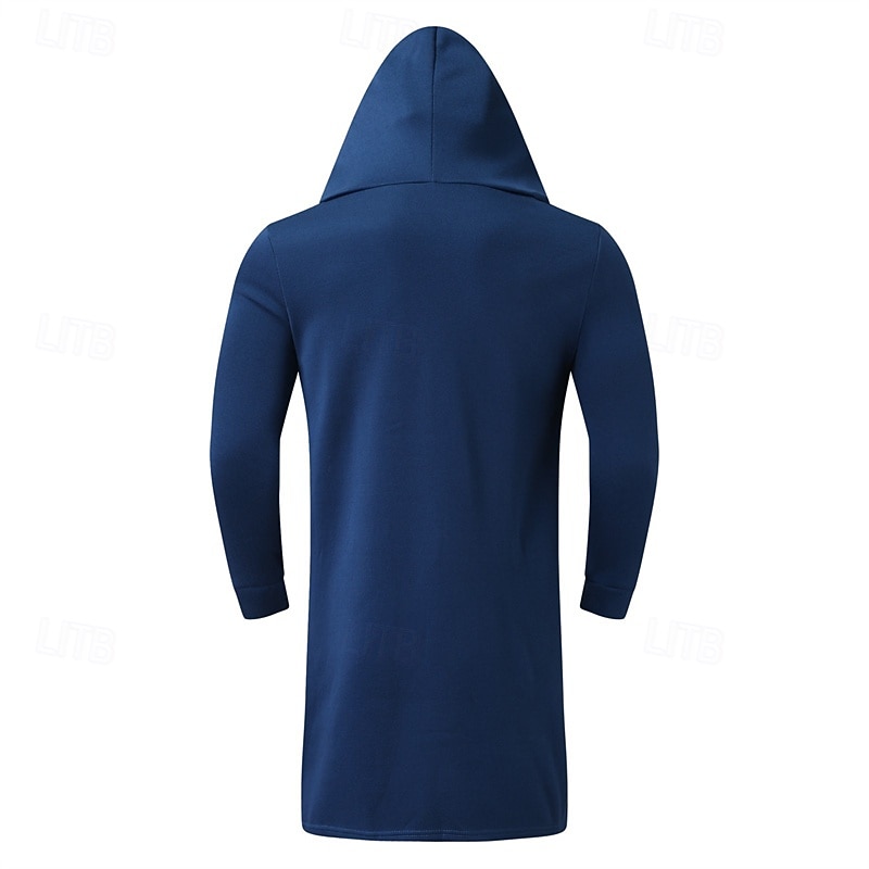 Pánské Kapuce Svrchní oblečení Černá Vodní modrá Trávová zelená Kapuce Bez vzoru Kapsy Sporty a outdoor Denní Dovolená Polyester Šik ven Základní Na běžné nošení Jaro Podzim Oblečení Mikiny s kapucí 2026 - $28.99 –P10