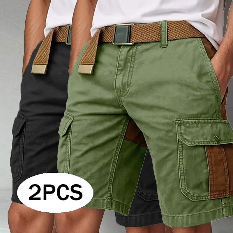 Per uomo Pantaloncini cargo Pantaloncini da esterno Shorts Shorts da Spiaggia Pantaloncini casual Patchwork Elastico in vita Multi-tasche Blocco di colori Indossabile Traspirante Lunghezza al del 2025 a $39.99 –P1