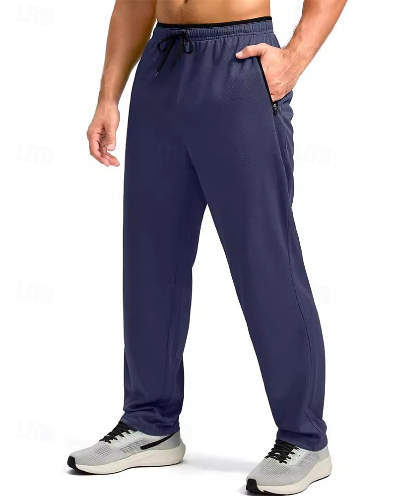 Per uomo Pantaloni da tuta Pantaloni Pantaloni della tuta a gamba dritta Tasca Elastico in vita Coulisse Blocco di colori Comodità Sport all'Aperto Quotidiano Moda Casual Nero 1 # Nero Micro-elastico del 2026 a $24.99 –P3