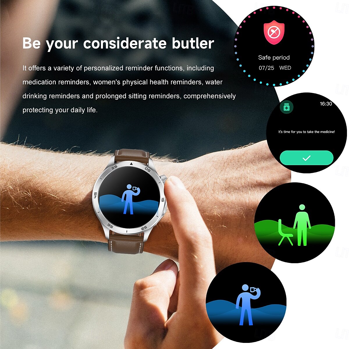 X2 Max Smart Watch 1.53 inch AMOLED HD Screen Bluetooth Call Compass Heart Rate  Fitness Tracker IP68 Waterproof SmartWatch 2025 - $44.99 –P12