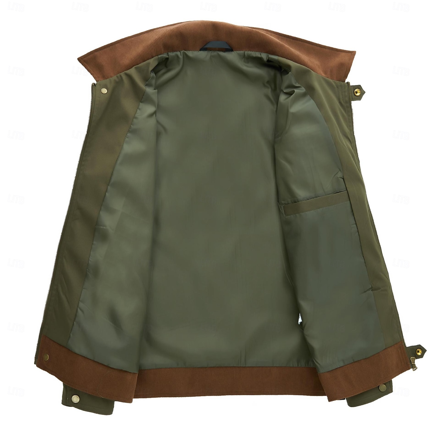 Hommes Veste de camionneur Veste Cargo Veste Tactique Occasionnel Coupe-Vent Zip Up Printemps Automne Couleur Unie ancien Tenu de travail Col de chemise Régulier Kaki Gris foncé Vert Véronèse Veste de 2025 ? $48.99 –P3