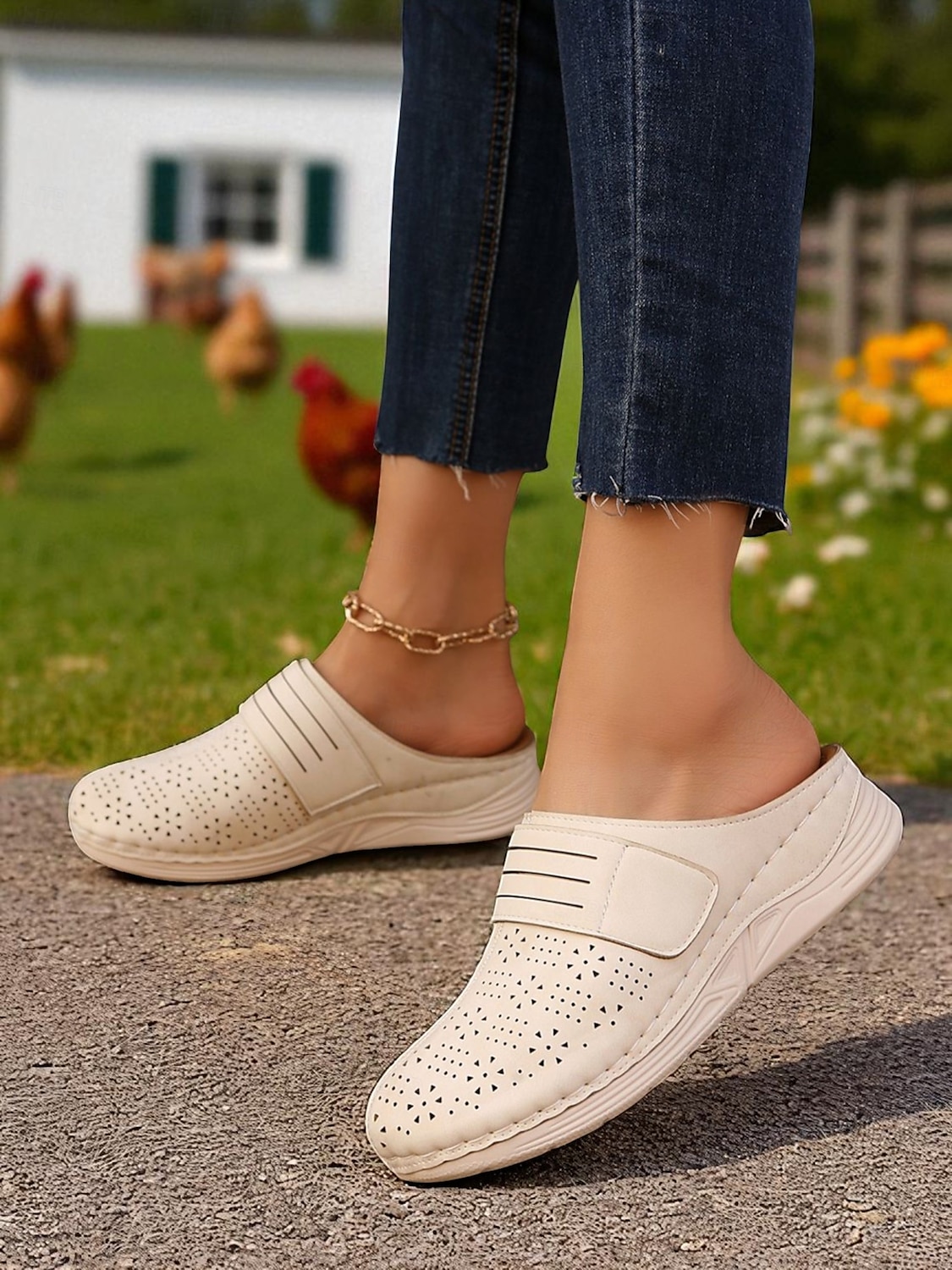 Women's Lightweight Perforated Mules – Breathable Slip-On Shoes for Walking, Travel and Daily Wear 2026 - $24.99 –P2