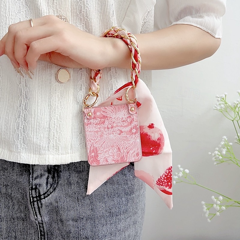 Phone Case For Samsung Galaxy Z Flip 7 Z Flip 6 Z Flip 5 Z Flip 4 Z Flip 3 Back Cover with Lanyard Shockproof Flower Floral 2025 - $18.99 –P5