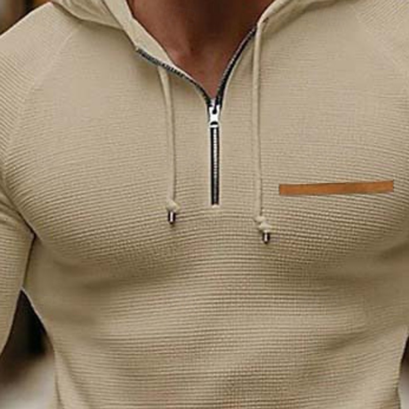 Homme Sweat à capuche Sweat-shirt zippé Abricot Noir Blanche Gris À capuche Uni Zip Up Poche Avant Sport & Loisir Occasionnel Quotidien Streetwear Frais Vêtements de sport Automne & Hiver Vêtement de 2025 ? $25.99 –P6