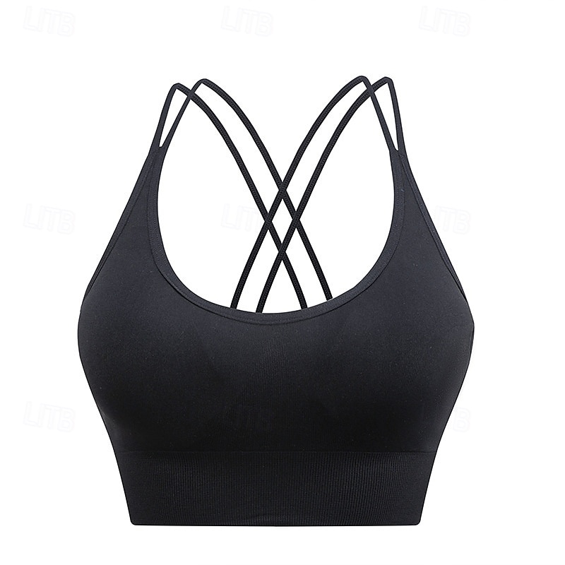 Soutien-gorge Rembourré Haut de Soutien-Gorge Soutien-Gorges de Sport Femmes Soutien-Gorges de Sport ​Brassière Soutien-Gorge Top Réglable Séchage Rapide Léger Entraînement en salle Danse Course Des de 2025 ? $18.99 –P2
