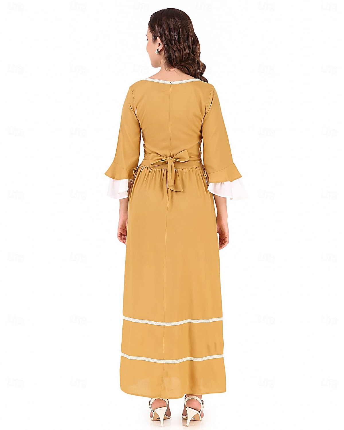 A 250-a aniversare a SUA secolul al 19-lea Anii 1800 Rochie de prerie Fata de la tara Fata Pionier Colonial Pionier Războiul Revoluționar Costume de fancy Pentru femei Halloween Carnaval 4 iulie 2026 - $42.99 –P12