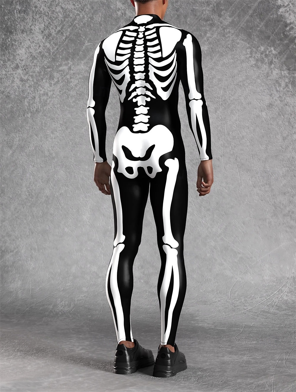 Karnawał 2026 Body Kostiumy dla par na Halloween Kombinezon zakrywający całe ciało Szkielet Straszny Kostium Doroślu Dla dzieci Wszystko Halloween Karnawał Dzień Zmarłych Kij Impreza Spektakl Łatwe 2026 - $41.99 –P9