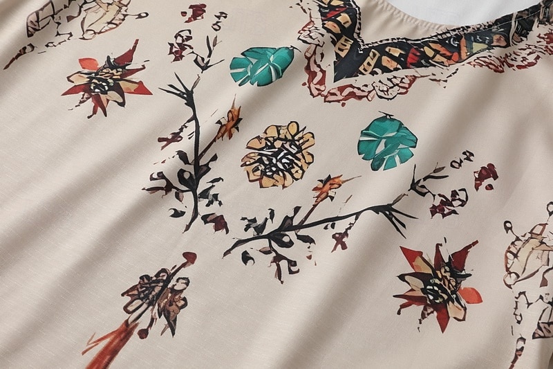 Dámské Západní halenka Boho košile Halenka Květiny Moderní Na běžné nošení Dlouhý rukáv Do V Běžné topy Denní Dovolená Jdeme ven Tisk Meruňková Léto 2025 - $25.99 –P6
